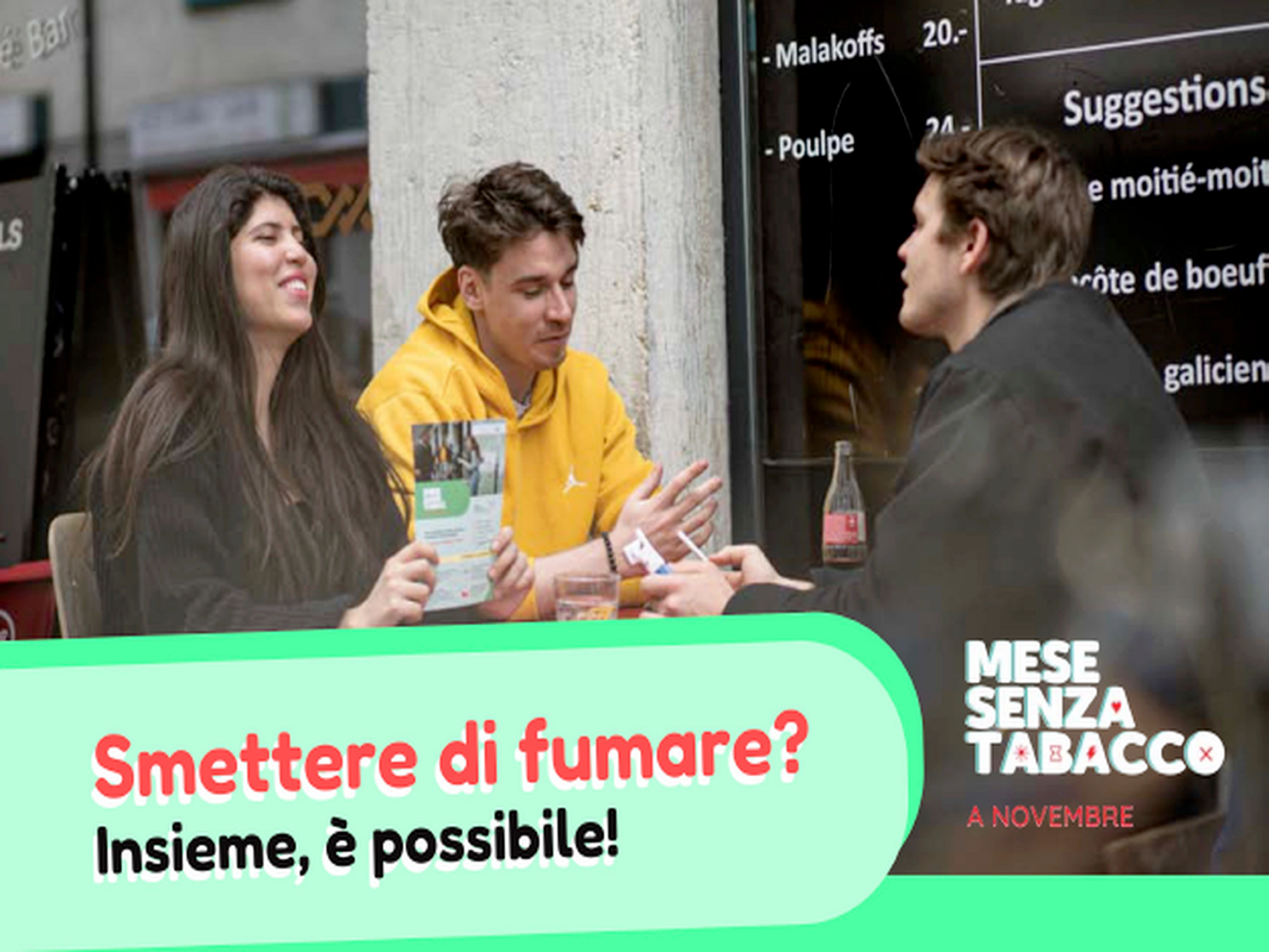 Campagna di sensibilizzazione! Novembre senza fumo!